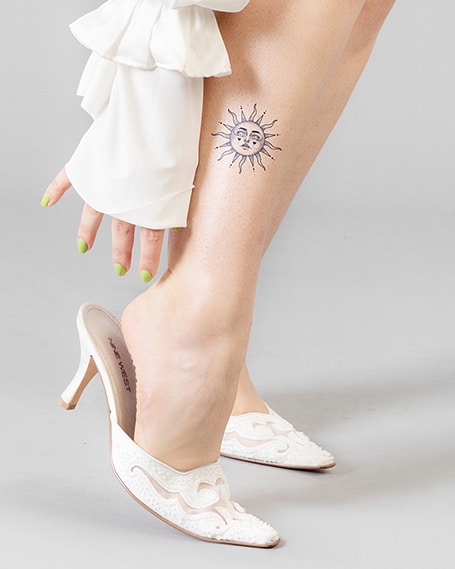 Temporary Sun Tattoo