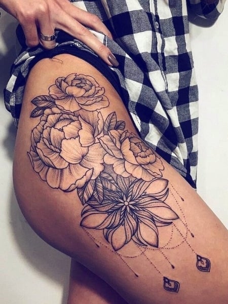 Thigh Leg Tattoos 2 