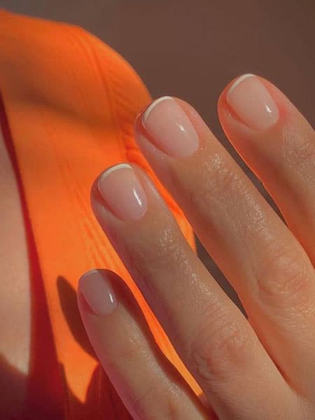 Thin French Tip Nails