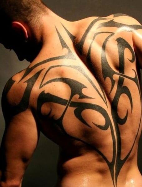 Tribal Back Tattoo 2
