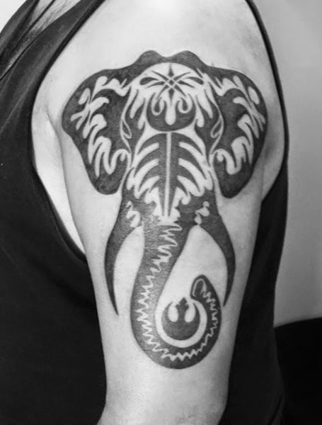 Tribal Elephant Tattoo