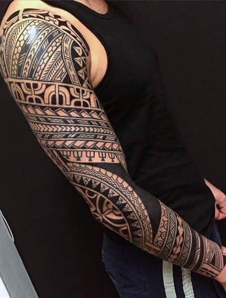 Share more than 67 full sleeve tribal tattoo  thtantai2