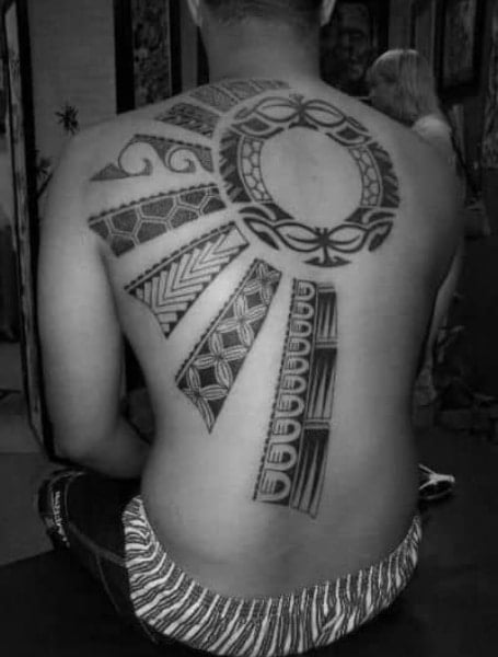 Tribal Sun Tattoo 2