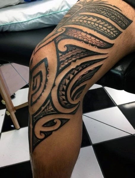 Tribal Thigh Tattoo 2
