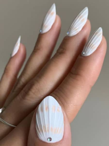 3d Seashell Nails