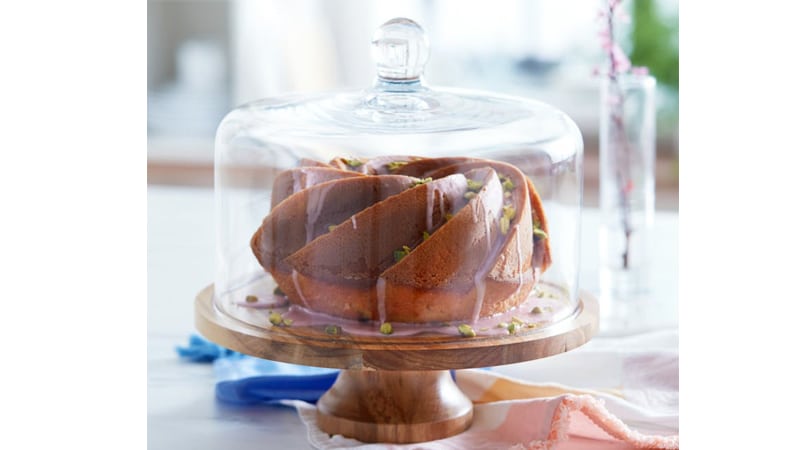 Acaciawood Cake Dome With Lid