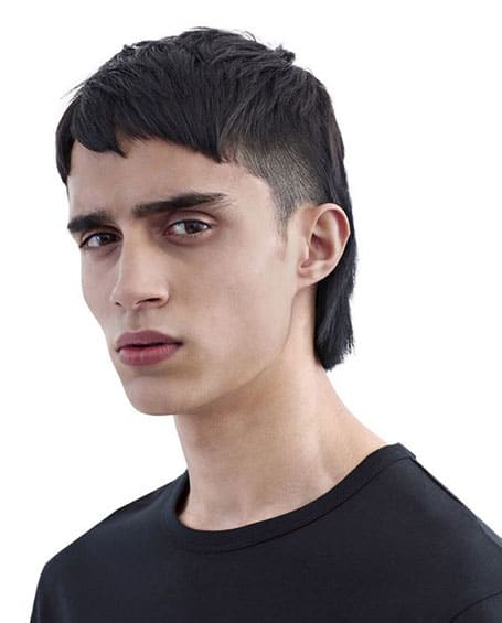 Asymetrical Fringe With Fade Mullet