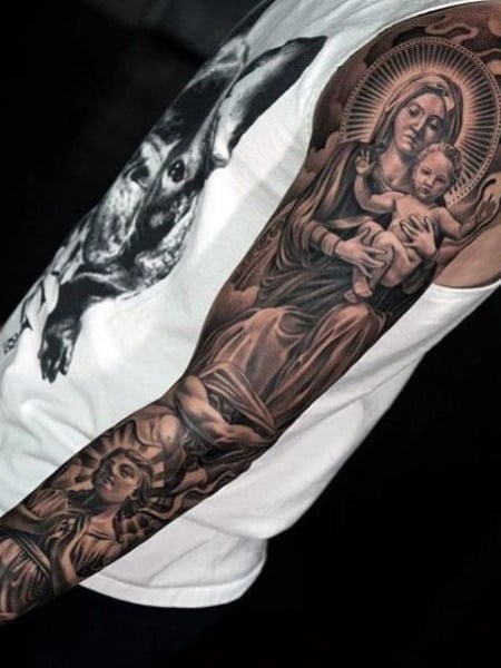 Virgin Mary tattoo by Disse86 on DeviantArt