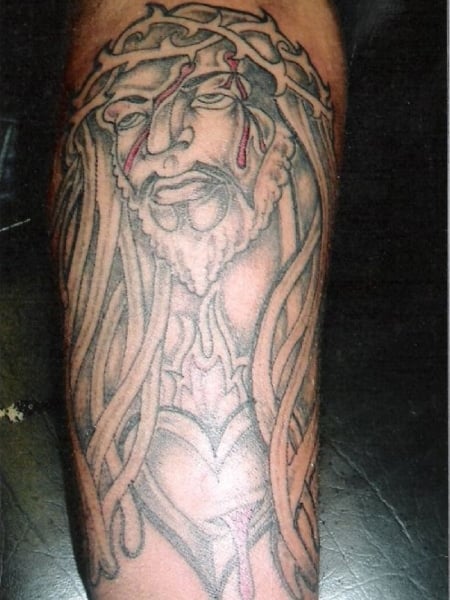 Black Jesus Tattoo 
