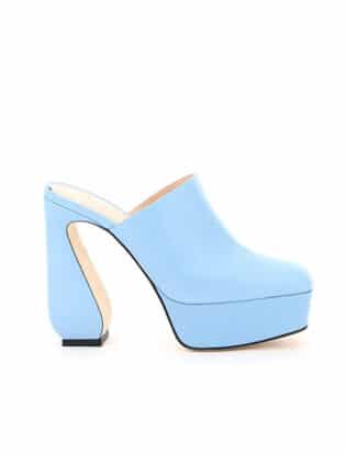 Blue Platform Heels