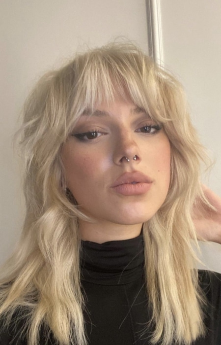 Cute Choppy Wolf Haircut With Blonde Hair