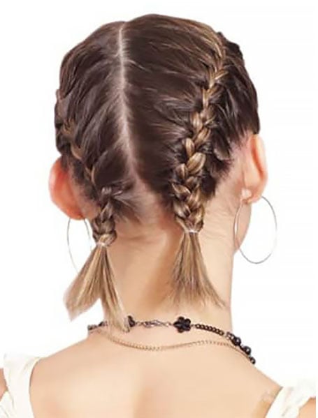 French Braid Pigtails