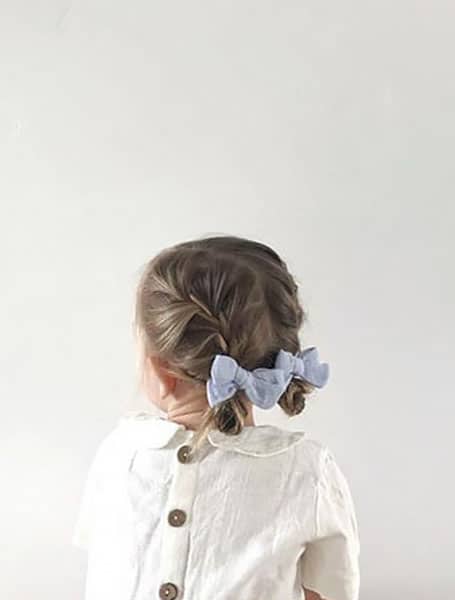 French Braids With Bows