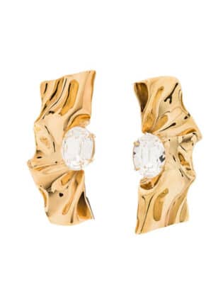 Gold And Diamond Earrings