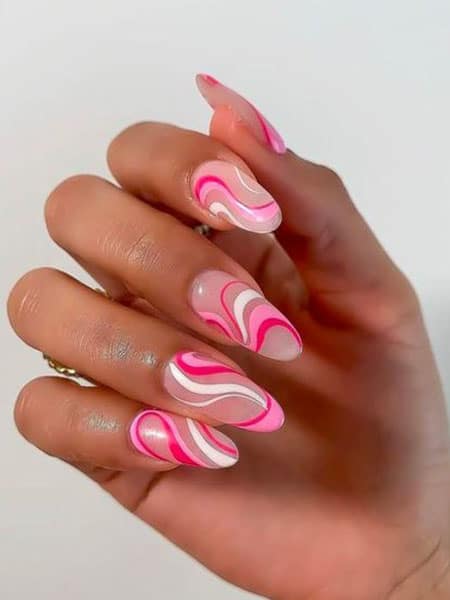 Pink clearance summer nails