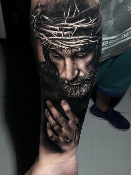 Jesus 3d Tattoo 