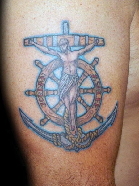 Jesus Anchor Tattoo