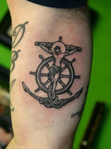 Jesus Anchor Tattoo