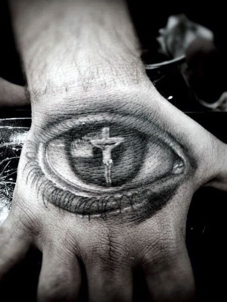 Jesus Eye Tattoo
