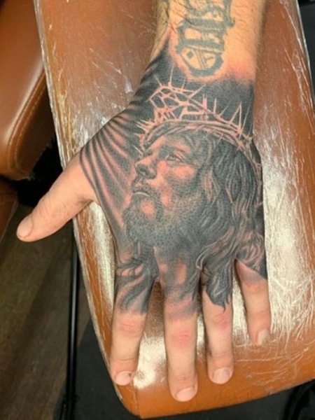 Jesus Hand Tattoo