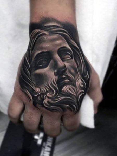 Jesus Hand Tattoo1