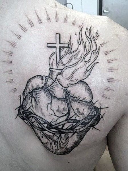 Jesus Heart Tattoo 