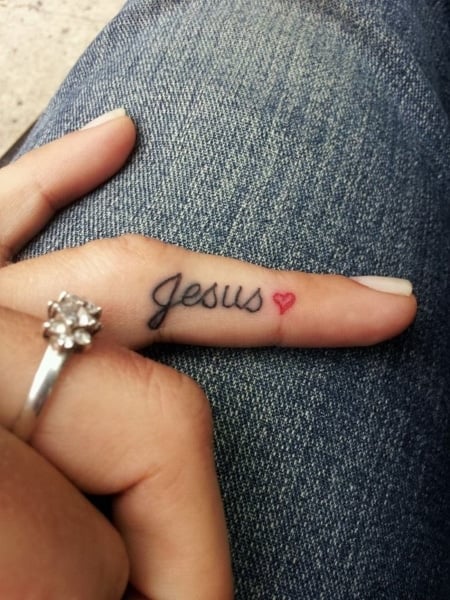 Jesus Name Tattoo