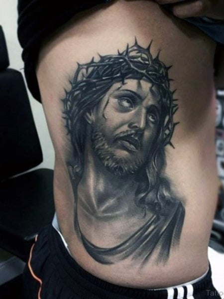 Jesus Rib Cage Tattoo1