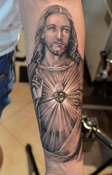 Jesus Tattoo For Women2