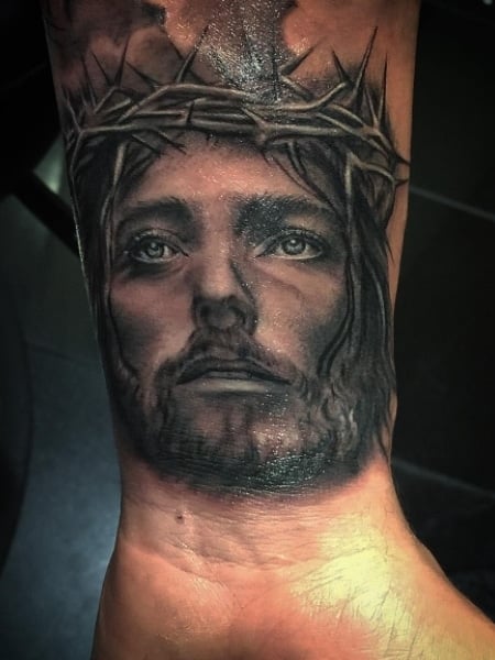 Jesus Wrist Tattoo 