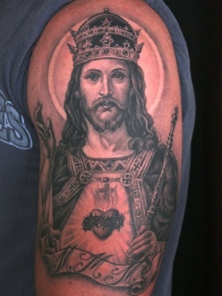 Jesus Is King Tattoo 