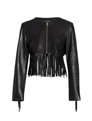 Leather Fringe Jacket