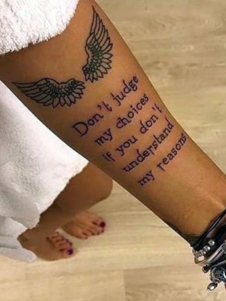 The Best 13 Meaningful Female Thigh Tattoos Quotes - perceptiontrendq