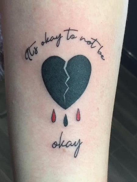 Meaningful Broken Heart Tattoo