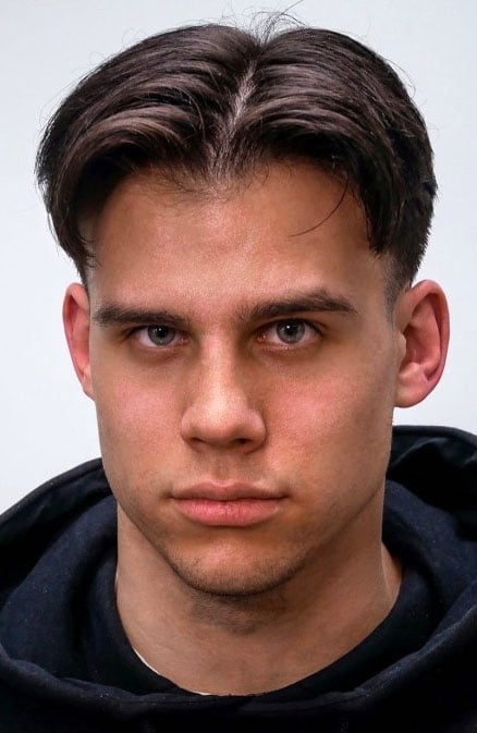 middle part mens haircut middle part mens haircut
