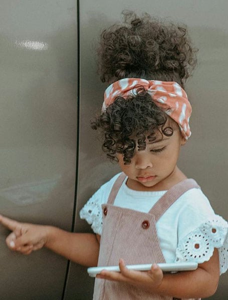 Natural Hair Updo With Hair Band