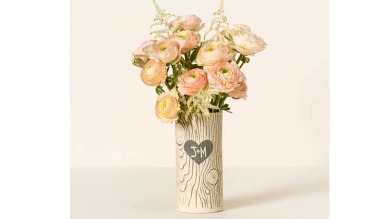 Personalized Faux Bois Vase