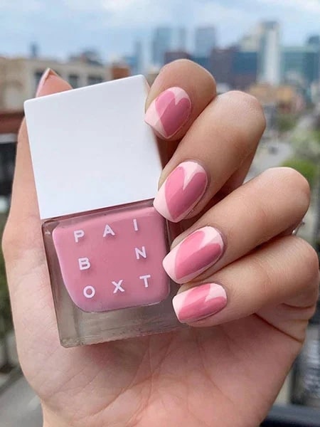 Short Pink Acrylic Nails