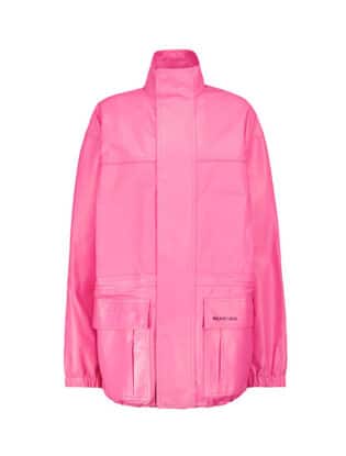 Pink Leather Outerwear
