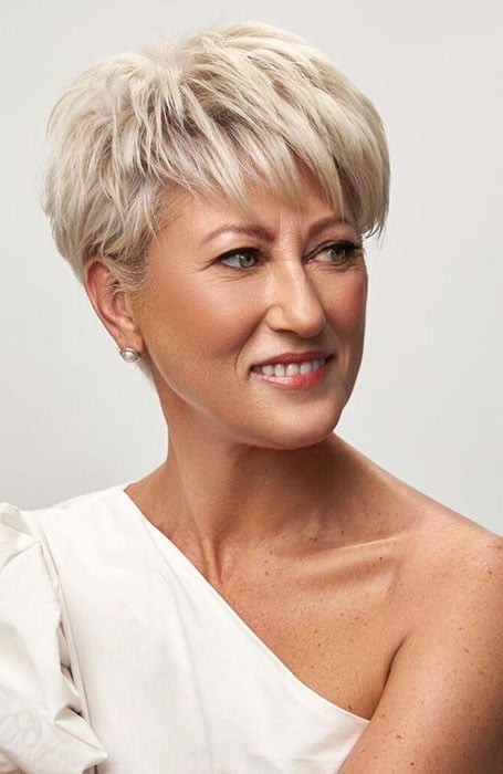 Pixie Haircut With Bangs Older Women