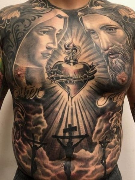 Tattoo uploaded by Successthebest  Freehanded this Jesus piece today   Tattoodo