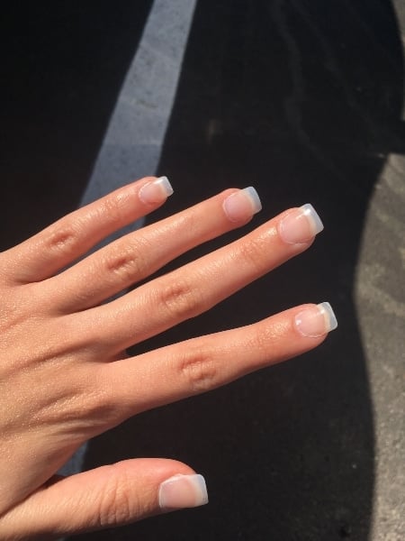 Short Clear Acrylic Nails