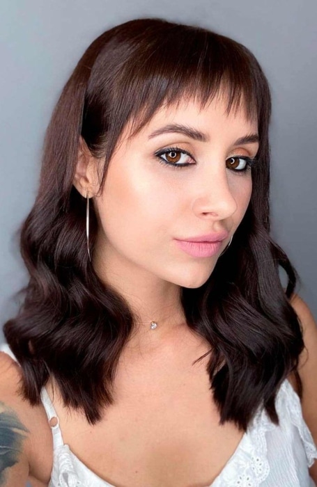 Very Short Bangs Medium Lenght Hairstyles