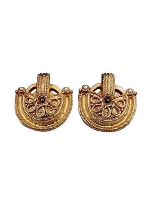 Vintage Massive Claire Deve Mogul Jewelled Earrings