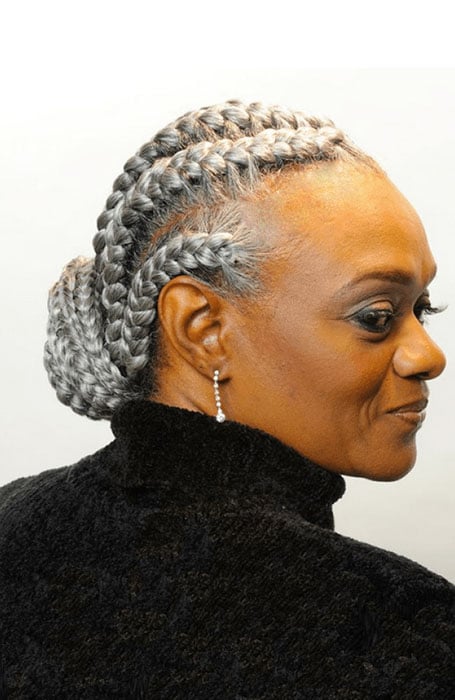 Braided Hairstyles Older Women 50