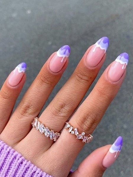 Purple Summer Nails