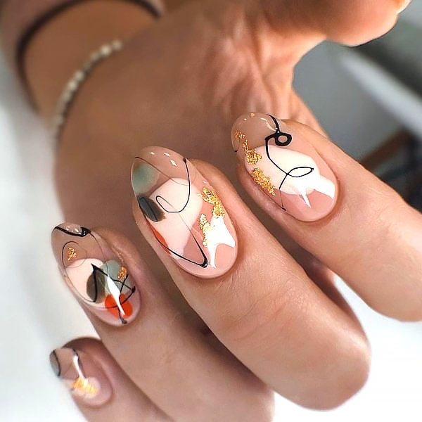 Abstract Painting Inspired Nail Designs