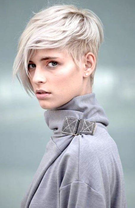 Angled Pixie Cut 