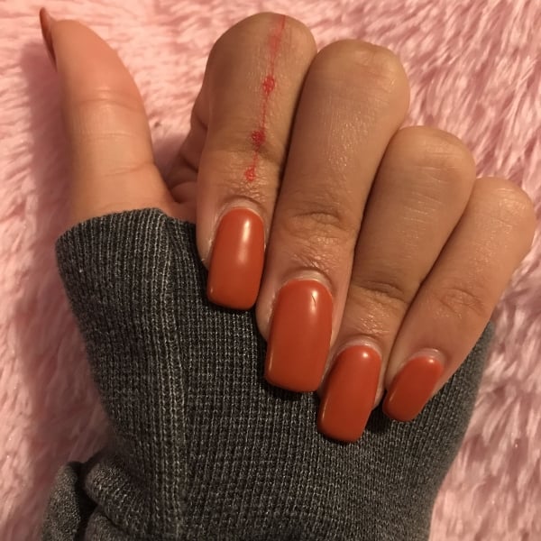 Burnt Orange Nails 