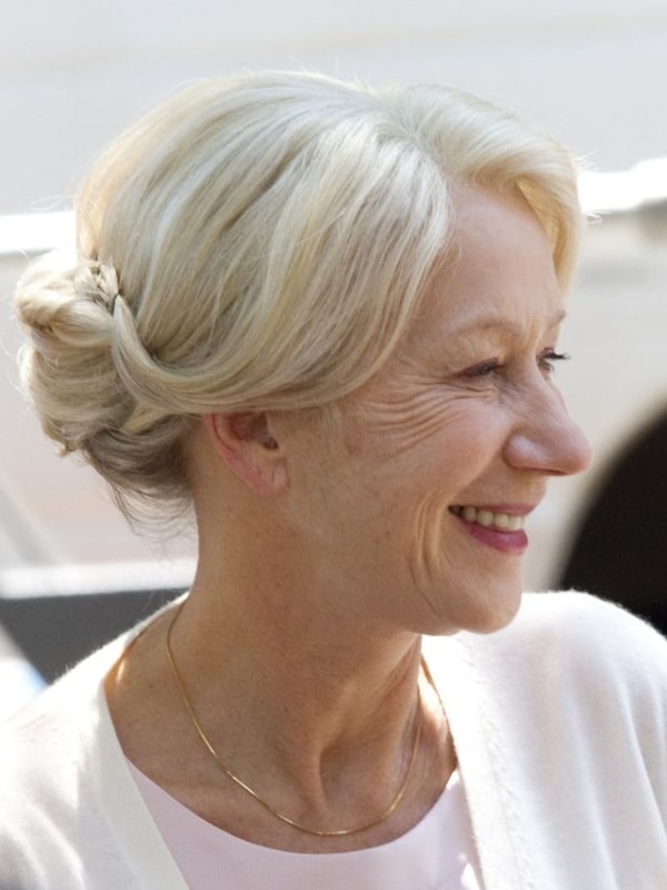 Chignon Hairstyle Women Over 60